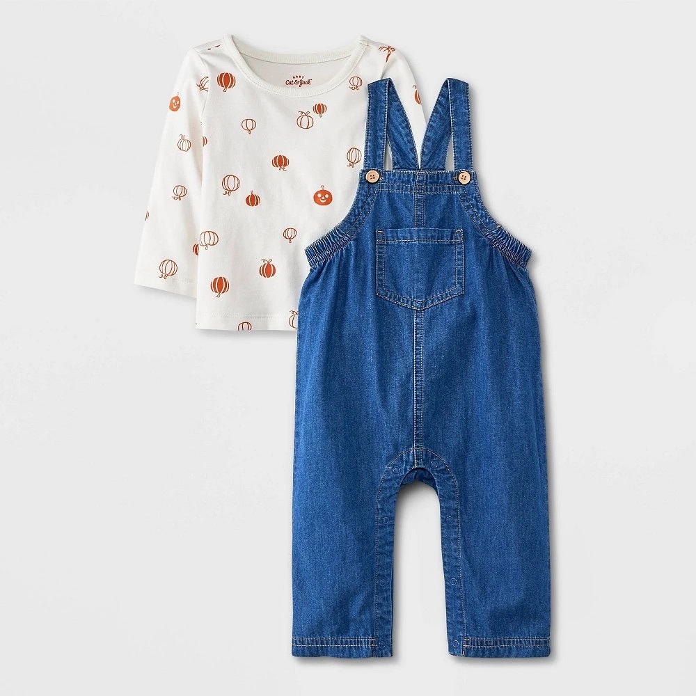 Cat & Jack Blue Denim Overalls for Kids